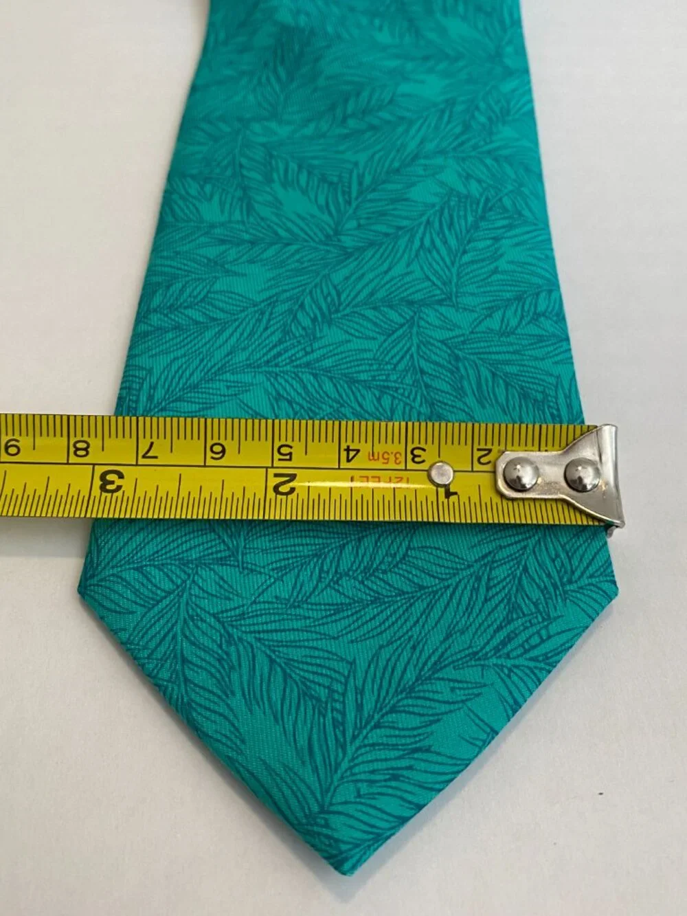 Vineyard Vines Tonal Palms Aquinna Aqua Silk Tie USA NWT